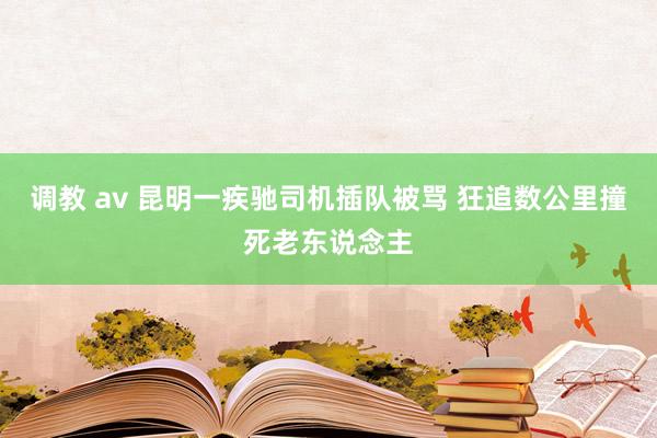 调教 av 昆明一疾驰司机插队被骂 狂追数公里撞死老东说念主